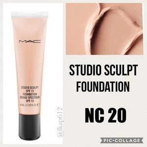 MAC Studio Sculpt SPF 15 Foundation- NC 20